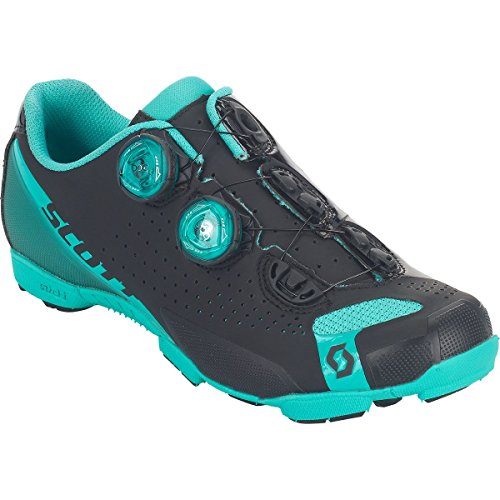 Scott MTB RC Lady Cycling Shoe - Women's Matt Black/Aqua Blue, 38.0 Scott MTB RC Lady Cycling Shoe - Women's Matt Black/Aqua Blue, 38.0