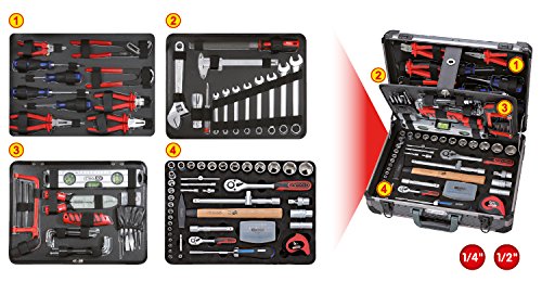 KS Tools 911.0727 1/4"+1/2" Werkzeug-Satz, 127-tlg – Bild 3