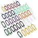 Uniclife 2 Inch Tough Plastic Key Tags in 10 Assorted Colors Item Identifiers Markers with Blank Paper Labels Protective Plastic Films and Split Rings, 100 Pack