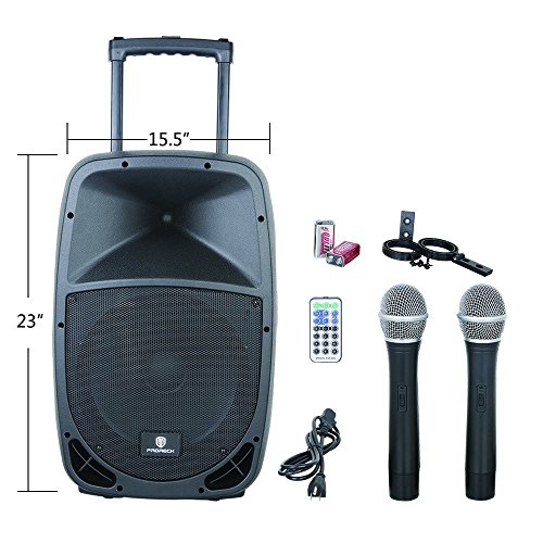 PRORECK FREEDOM 12 Portable 12Inch Woofer 500 Watt 2Way Powered Dj/PA