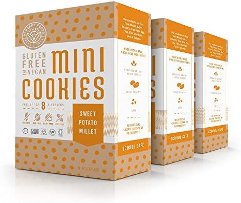 Partake Foods Nut Free, Gluten Free, Soy Free, Vegan Mini Cookies (Sweet Potato, 3 Pack)