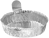 Heathrow Scientific HD14521B Aluminum Medium Weighing Boat, 57mm Diameter x 14mm Height (Pack of 100)
