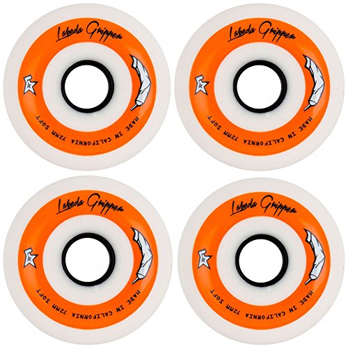 Labeda Gripper Inline Hockey Wheels (White/BlackSoft, 80mm)