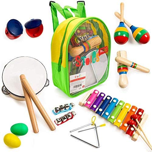 Stoie's 18 pcs Musical Instruments Set 