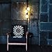 YCOLORJ Judy Lighting - Vintage Pendant Light Kit Plug in Hanging Lighting Fixture 24.5FT Cord Set, Triple Socket Chandelier Swag Lights with 4 Hook Sets & On/Off Switch for Edison Bulb (Pearl Black)