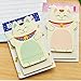 BLUECELL Pack of 6 Sets Cute Lucky Cat Shaped Sticky Notes Gift for Students Children, Style May Vary
