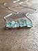 Raw Light Blue Dainty Aquamarine Necklace 16 Inch Sterling Silver Chain March Birthstone Jewelry