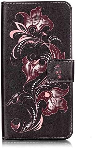iBerry iPhone 7 Plus Case, Unique Awesome Patterns Printed on Slim PU Leather Flip Wallet Case with Kickstand and Folio Cover Pefect fit for Apple iPhone 7 Plus, Modern Daffodil