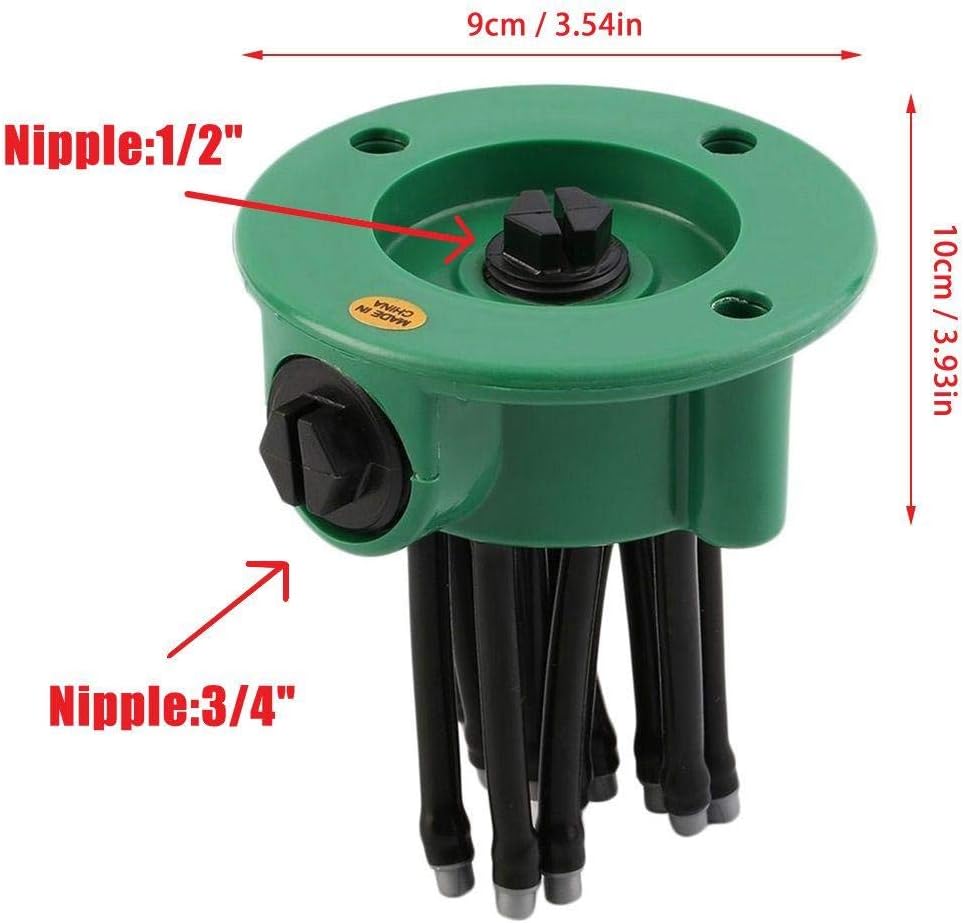 360 Degree Garden Sprinkler for Small Areas Adjustable Lawn & Garden Sprinklers Automatic Multi-Head Sprinkler System Rotary Sprinklers Lawn Grass Sprayer for Plants, Greenhouse, Lawn, Garden, Yard : Garden & Outdoor