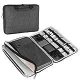 Devmlicor 13-13.3 inch Laptop Sleeve Multifunctional Waterproof Laptop Case Bag for Apple Macbook Notebook Ultrabook - 360° Protective Chromebook Tablet Case