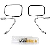 ECCPP Compatible with 1980-96 for Ford Bronco F150 Truck Side View Mirror | F150 Truck 1984-90 Bronco Ii 1991-94 Explorer 1980-84 F100 Truck|Manual Fold Non-Heated|Outside Rear View Mirror