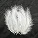 100pcs White Feathers Fluffy Turkey Marabou Feathers 4-6 Inches for Crafts Dream Catcher Fringe Trim Colored Feathers Fly Tying Material