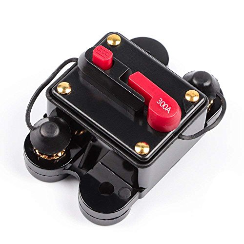 ANJOSHI Circuit Breaker 300amp 50A-300A with Manual Reset Home Solar System Fuse Holder for Car Audio and Amps Protection 12V-24V DC Reset Fuse Inverter Replace Fuses