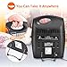 Portable Radiant Heater - Infrared Radiant Heater Quartz Infrared Heater with 2 Heat Settings, Quiet and Light Radiant Space Heater without Fan, Warm up Immediately, Overheat & Tip-Over Protection