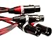 BETTERCABLES.COM Silver Serpent Anniversary Edition Red/Black Balanced XLR Audiophile Audio Cables (Pair - 2 Cables) - High-End, High-Performance, Silver/Copper Hybrid, Low-Capacitance - 3 Feet