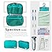 Coolife Packing Cubes Travel Organizers with Laundry Bag 7 Set Hanging Toiletry Bag Portable (green)