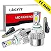 LASFIT 5202/PSX24W/5200/5201/9009 LED Fog Light Bulbs-Flip COB Chips LED Conversion Kits-60W 7600LM 6000K-（Pack of 2）