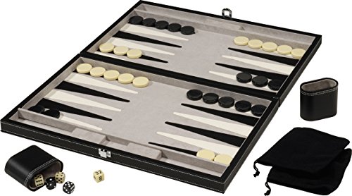 Mainstreet Classics 18-Inch Backgammon Board Game Set