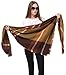 Dimore Women Thick Warm Blanket Fringe Scarf Wrap Square Tartan Scarves Shawl Checked Pashmina Coffe