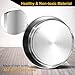 Stackable Steamer Insert Pans, Stainless Steel Insert Steamer for 6/8 Quart Instant Pot Pressure Cooker Baking Lasagna Pans Pot in Pot Accessories Cook 2 foods at Once