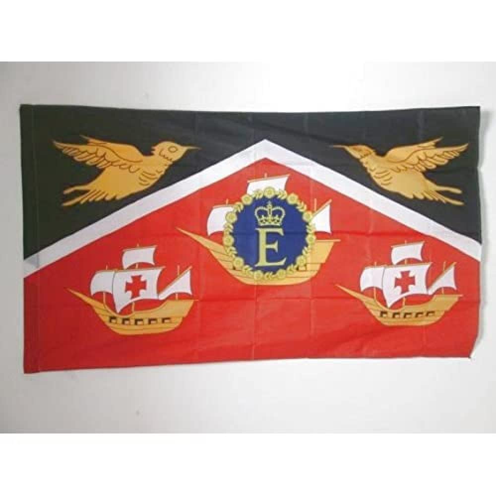 AZ FLAG - Royal Standard of Trinidad and Tobago 1966–1976 Flag - 3x5 Ft - Queen's Personal Trinidadian Banner with Sleeve - 100% Polyester - Fade Resistant - Vivid Colors - 3' x 5' Feet - 150x90 Cm