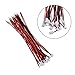 AYE 60pcs Micro JST-PH 2.0 Connector (Male & Female, 30 Pairs, 10cm, Red, 24AWG)