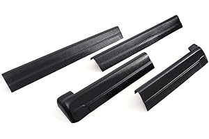 G-PLUS Rocker Panel Guard Sill Trim Compatible With Chevy Silverado/Fit GMC Sierra Extended Cab 1999-2006, Rocker Panel Protector Guard Cover Black 4PCS 14068