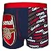 Arsenal FC Official Football Gift 1 Pair Pack Mens Boxer Shorts Navy Medium