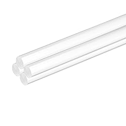 MECCANIXITY 4 Pcs Acrylic Round Rods 5/16" x