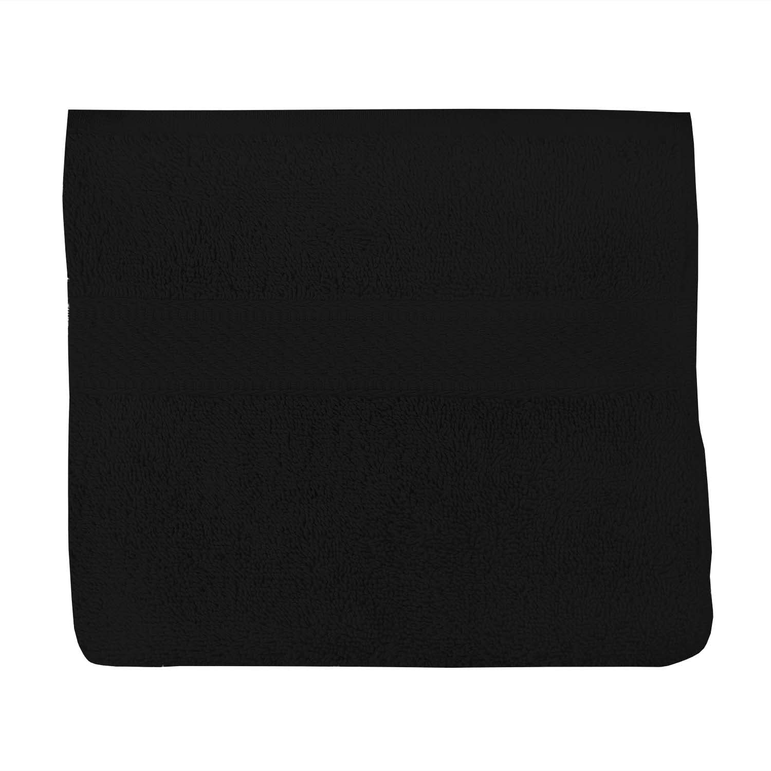 Soleil d'ocre, Lagune Hand Towel, Cotton 500 GR/m2, Black, 50 x 90 cm