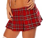 Folter TEACHERS PET Pleated Plaid MICRO MINI SKIRT- In Choice of Colors