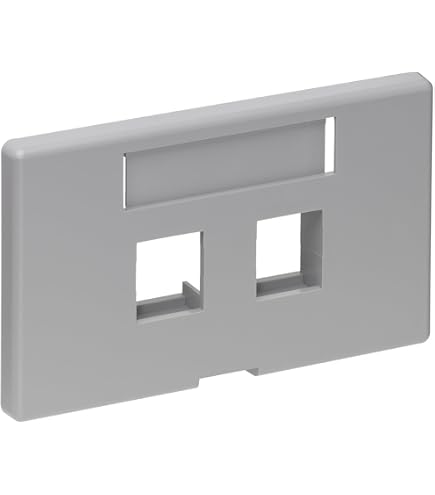 Amazon.com: Leviton 2-Port QuickPort Modular Furniture Faceplate