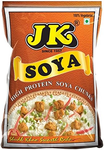 JK Masala Soya Chunks (Soyabean Bari) Fssai Certified -Weight Available