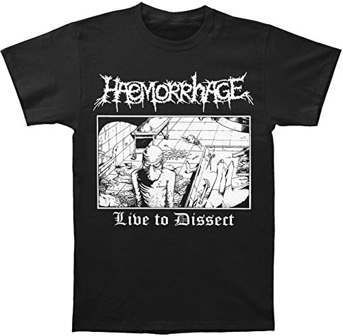 Haemorrhage Men's Live To Dissect T-shirt Medium Black