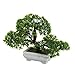 ETbotu Mini Bonsai Tree Artificial Plant,Not Faded No Watering Potted for Office Home Decoration