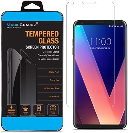 MagicGuardz®, Made for LG V30, Premium Tempered Glass Clear Screen Protector, Retail Box