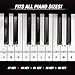 Mutsrd Piano Stickers for Keys - for 49/61/76/88 Key Keyboards -Transparent and Removable with Free Sheet of Replacement Stickers