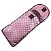 Soft Eyeglass Sunglass Pouch Case, Velcro Flap Closure, Satin Fabric