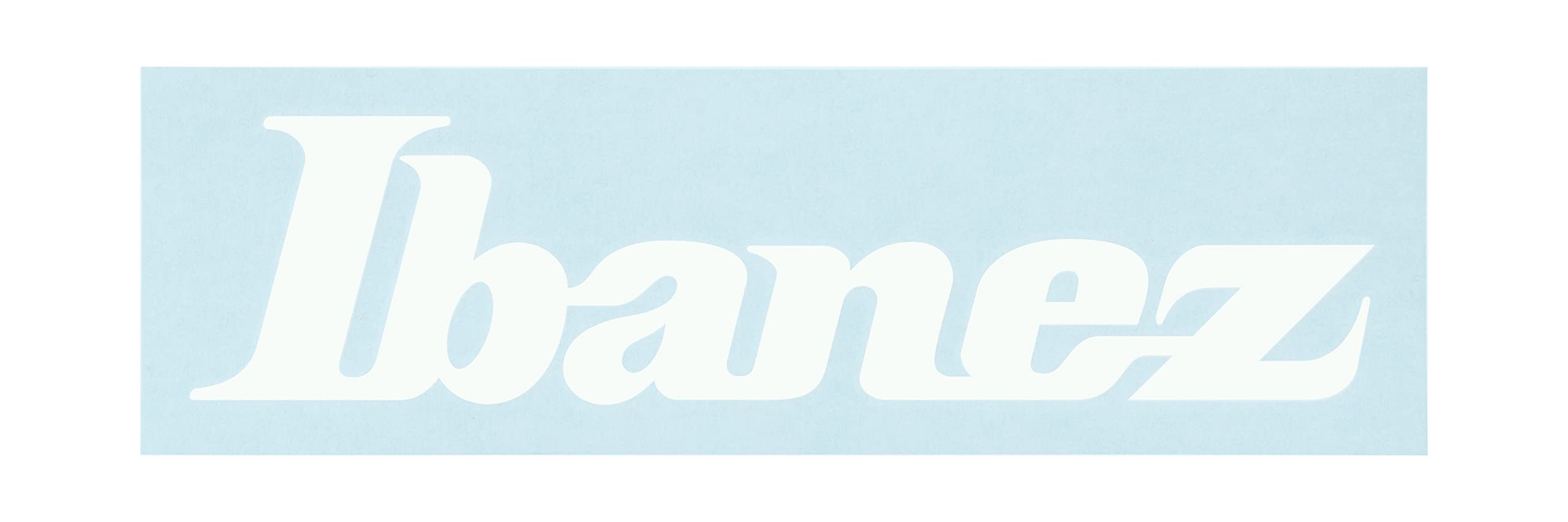 Ibanez ILS1-WH Logo Sticker – White, 230 x 56 mm, Premium Vinyl Decal for Guitar Cases, Laptops, and More