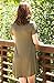 JollieLovin Women's Tunic Casual Short Sleeve Swing Loose T-Shirt Dress (Khaki, 3X)