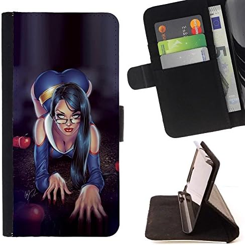 - Sexy Lingerie Secretary Librarian Hogtie/ Personalized Design Custom Style PU Leather Case Wallet Flip Stand - Cao - For Samsung Galaxy J3