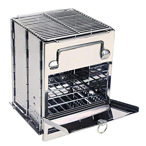 Stainless Steel Wood Stove - Large