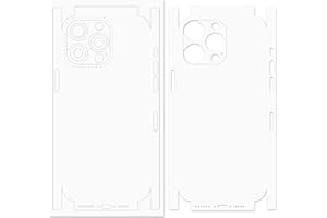 iPeySym White Protective Skin Stickers Compatible with iPhone 12, Full Wrapped Ultra-thin Waterproof Anti-paint Peeling, 2Pcs