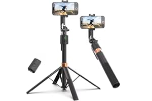 Auto Face Tracking Phone Holder, 360° Rotation Phone Tripod with Wireless Remote and Phone Holder, Selfie Stick Tripod for iP