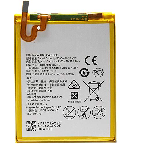New Replacement Battery Compatible for Honor 5X Gr5 Maimang 4/ D199 HB396481EBC 3000mAh + Free Tools