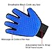 TAFCI Pet Grooming Glove - Efficient Pet Hair Remover Glove - Gentle De-shedding Brush Glove - Massage Mitt with Enhanced Five Finger Design - Perfect for Dogs & Cats with Long & Short Fur by 1 Pack）