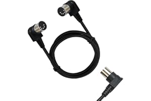 Double 90 Degree Right Angled MIDI Cable DIN Plug Socket Extension Cord Wire Male Din-5pin Double 90 Degree MIDI 5pin Cable f