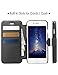 iPhone 6/6S Plus Leather Wallet Plastic Case with Credit Cards Slot and Metal Clip, TAKEN DIRECT Apple i Phone 6S Flip Cover, Vintage and Fashion, Durable and Shockproof Holster, 5.5 Inch (Gray)