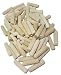 100 Pack 3/8" x 2" Wooden Dowel Pins Wood Kiln Dried Fluted and Beveled, Made of Hardwood in U.S.A. primary