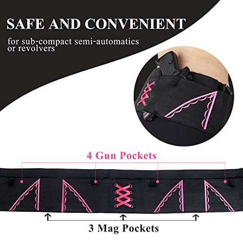 Kosibate Belly Band Holster, Concealed Carry Gun Holsters for Women